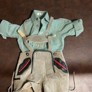 Authentic boys lederhosen size 86 (about a 2-3t)